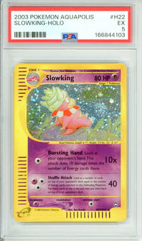 Pokemon Graded: Slowking H22/H32 Aquapolis (2003) Holo PSA 5