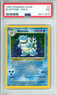 Pokemon Graded: Blastoise 2/102 Base Set (1999) Holo PSA 7