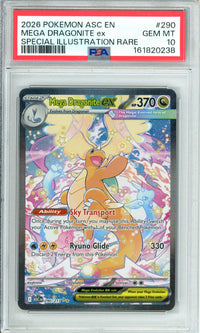 Pokemon Graded: Mega Dragonite ex 290/217 Ascended Heroes (2026) PSA 10