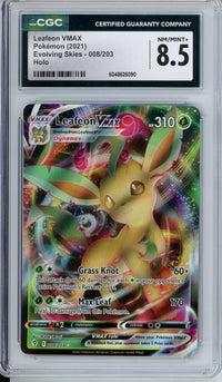 Pokemon Graded: Leafeon VMAX CGC 8.5