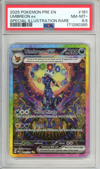 Pokemon Graded: Umbreon ex 161/131 Prismatic Evolutions (2025) SIR PSA 8.5