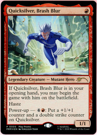 MTG Single: Quicksilver, Brash Blur #5 Marvel Heroes (2026) NM FOIL