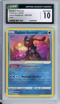 Pokemon Graded: Radiant Greninja CGC 10