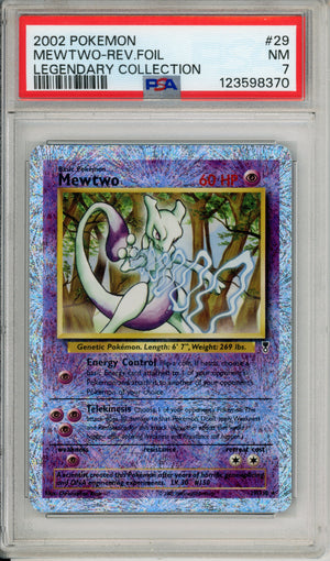 Pokemon Graded: Mewtwo 29/110 Legendary Collection (2002) Rev. Foil PSA 7