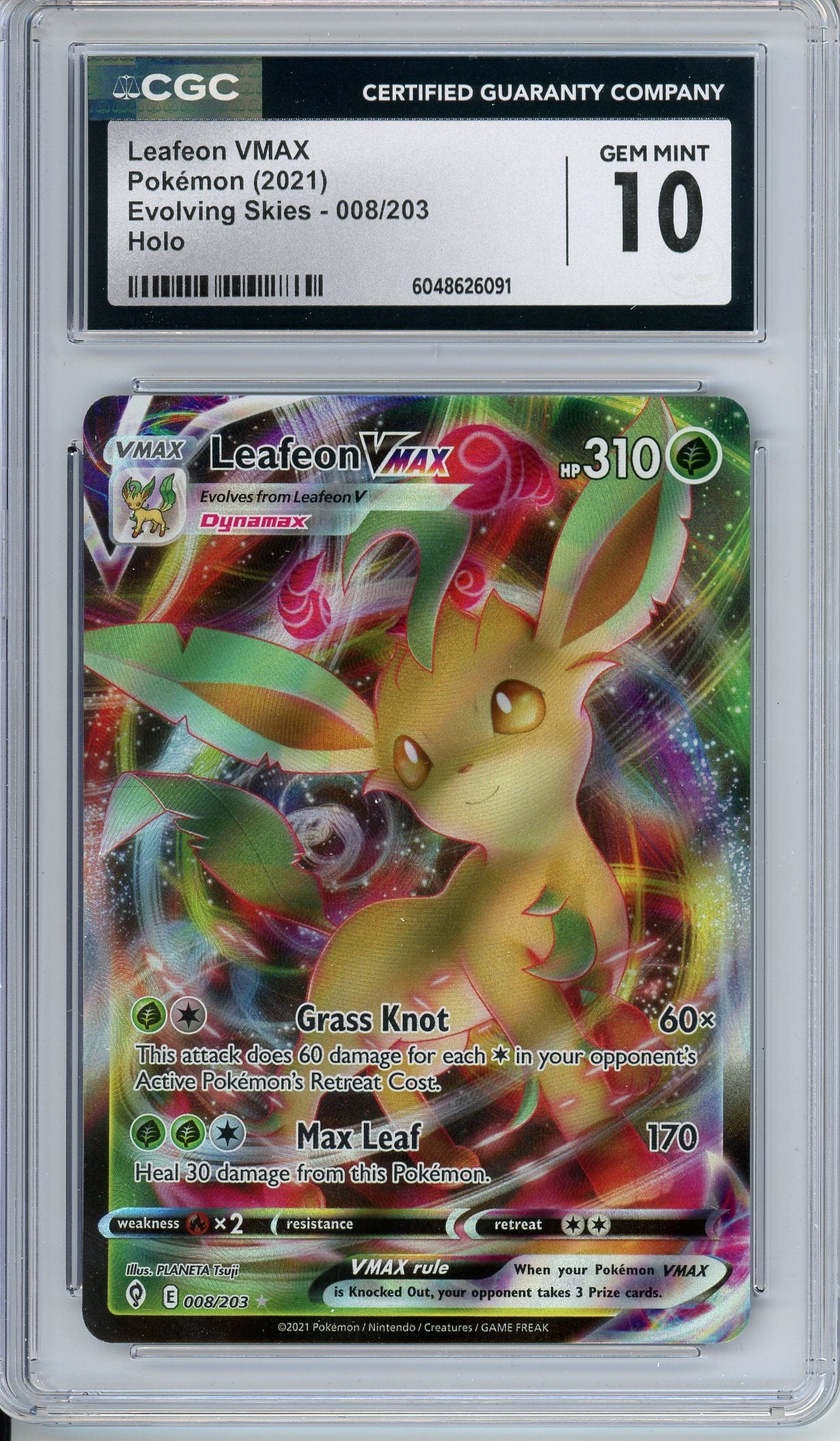 leafeon vmax pokemon card Leafeon VMAX Alt Art Secret - 205/203 Evo Skies - Full Art Jumbo - Perfect Gift for Poke Fans - NOT Real Just for Show - Proxy NOT Replica