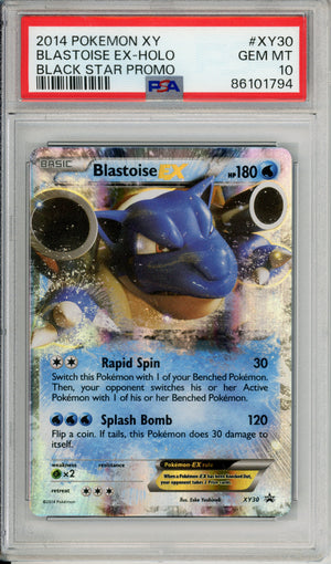 Pokemon Graded: Blastoise EX #XY30 Black Star Promo (2014) PSA 10