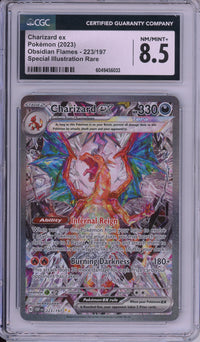Pokemon Graded: Charizard ex 223/197 Obsidian Flames (2023) SIR Holo CGC 8.5