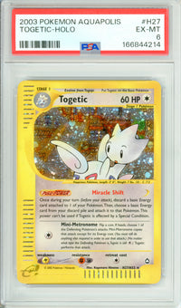 Pokemon Graded: Togetic H27/H32 Aquapolis (2003) Holo PSA 6