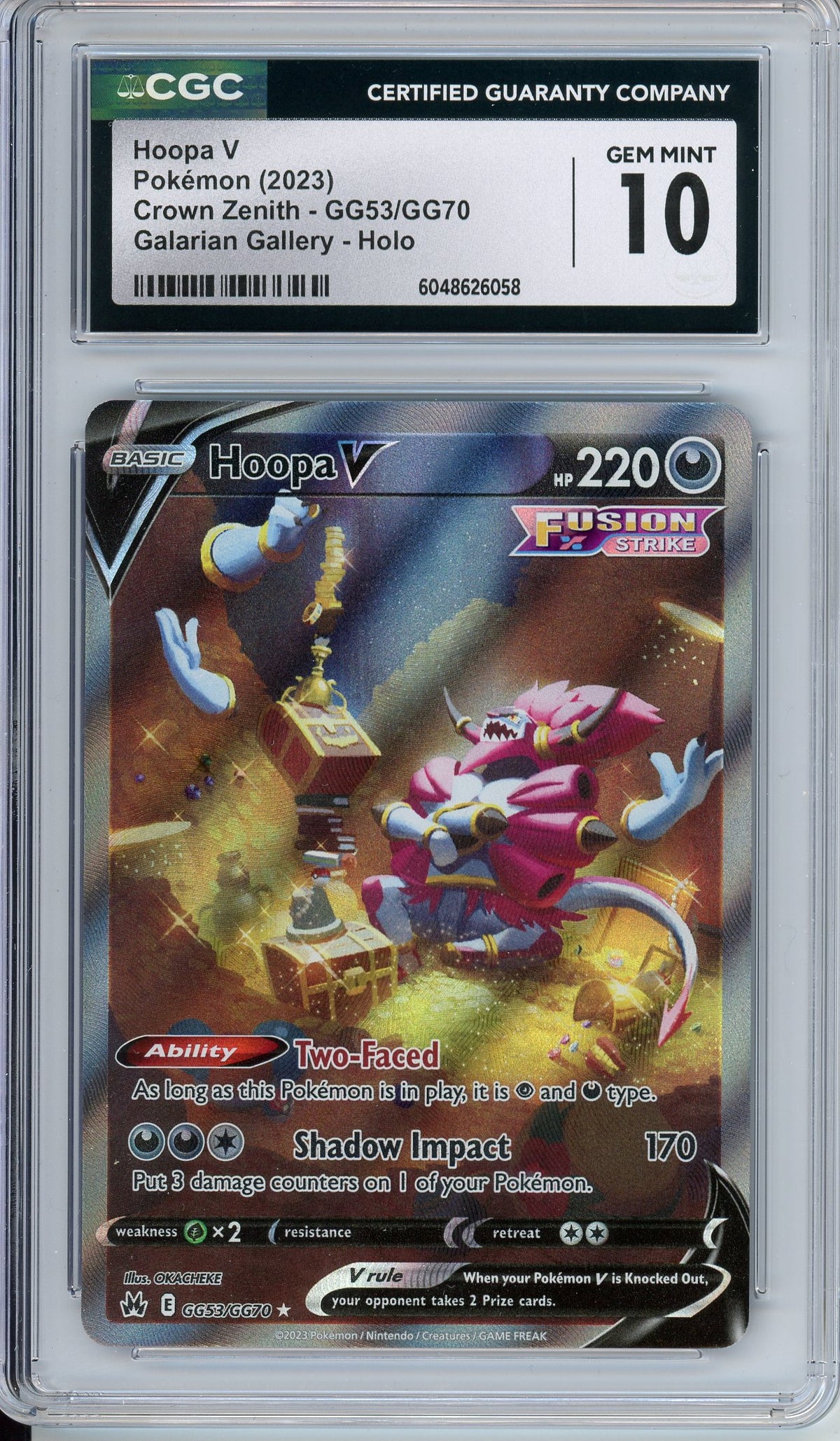 Pokemon Graded: Hoopa V CGC 10