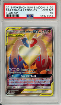 Pokemon Graded: Latias & Latios GX 170/282 Sun & Moon (2019) Full Art PSA 10