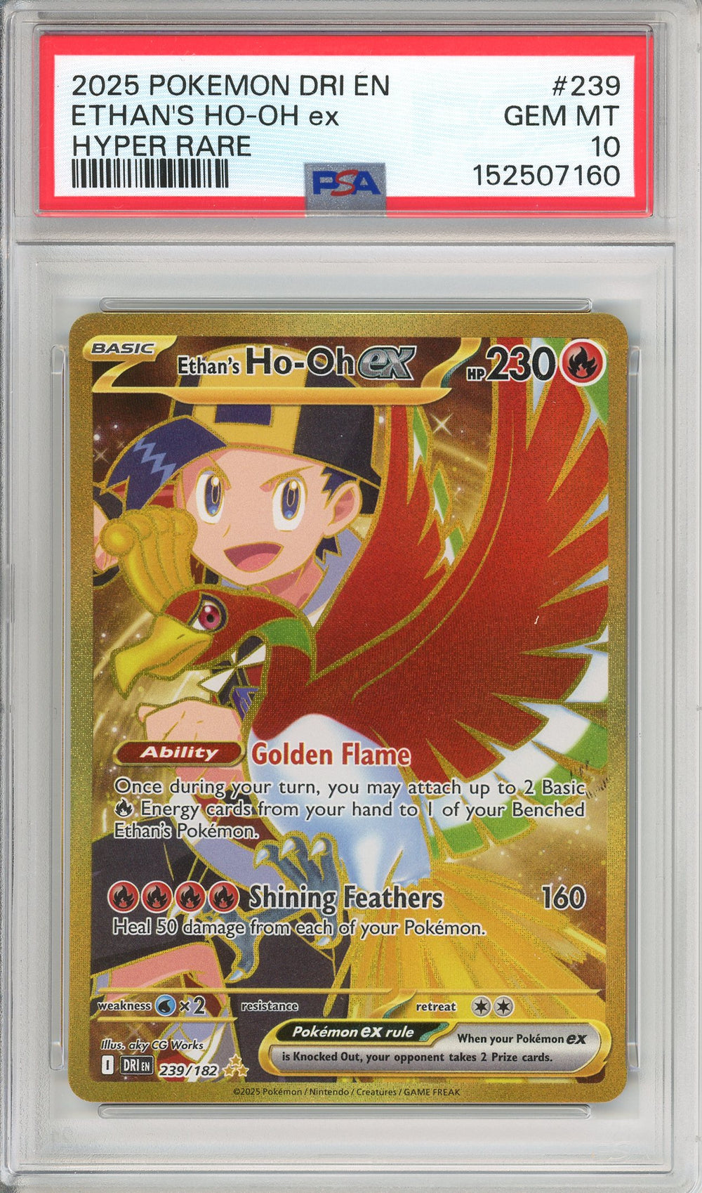 rare ho oh pokemon card Graded: Ethan's Ho-Oh ex 239/182 Hyper PSA 10 Eevee:Leafeon cartas colecionáveis Magic resolution PNG file What artifact/equipment/enchantment cards like