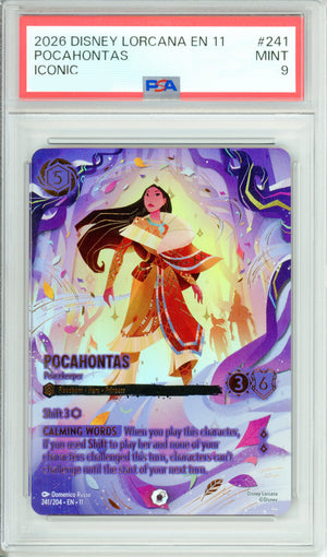 Lorcana Graded: Pocahontas 241/204 Iconic (2026) PSA 9