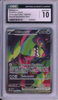 Pokemon Graded: Okidogi ex 90/64 Shrouded Fable (2024) SIR Holo CGC 10