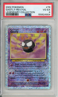 Pokemon Graded: Gastly 76/110 Legendary Collection (2002) Rev. Foil PSA 4