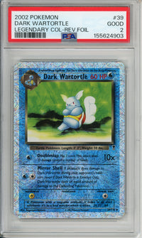 Pokemon Graded: Dark Wartortle 39/110 Legendary Collection (2002) Rev. Foil PSA 2