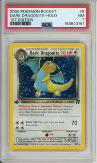 Pokemon Graded: Dark Dragonite 1st Edition 5/82 Team Rocket (2000) Holo PSA 7