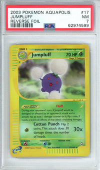 Pokemon Graded: Jumpluff 17/147 Aquapolis (2003) Reverse Foil PSA 7