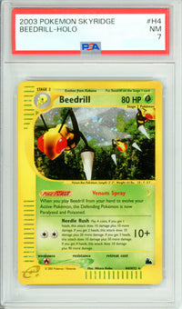 Pokemon Graded: Beedrill H4/H32 Skyridge (2003) Holo PSA 7
