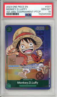 One Piece Graded: Monkey D. Luffy 1st Anniversary Tournament PSA 10