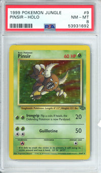 Pokemon Graded: Pinsir 9/64 Jungle (1999) Holo PSA 8