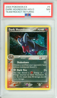 Pokemon Graded: Dark Houndoom 5/109 Team Rocket Returns (2004) PSA 7