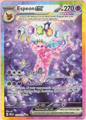 shiny espeon pokemon card Dx2 / F Espeon-EX - BREAKpoint #52 Price