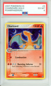 Pokemon Graded: Charizard 6/108 Power Keepers (2007) Holo PSA 6