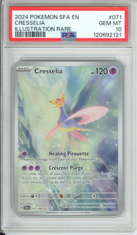 Pokemon Graded: Cresselia 71/64 Shrouded Fable (2024) Holo PSA 10