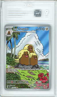 Pokemon Graded: Alolan Dugtrio 208/209 Surging Sparks (2024) IR Holo Tag 9