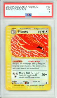 Pokemon Graded: Pidgeot 23/165 Expedition (2002) Reverse Foil PSA 5