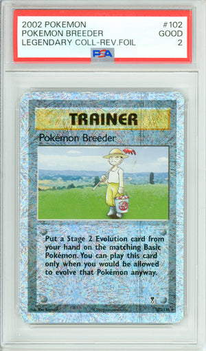 Pokemon Graded: Pokemon Breeder 102/110 Legendary Collection (2002) Reverse Foil PSA 2
