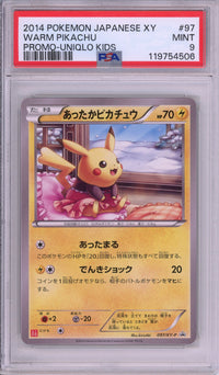 Pokemon Graded: Warm Pikachu #97 Uniqlo Kids Promo (2014) PSA 9