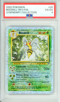 Pokemon Graded: Beedrill 20/110 Legendary Collection (2002) Reverse Foil PSA 4