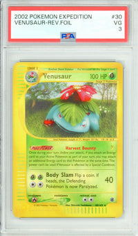 Pokemon Graded: Venusaur 30/165 Expedition (2002) Reverse Foil PSA 3