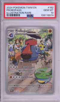 Pokemon Graded: Probopass 182/167 Twilight Masquerade (2024) Illustration Rare PSA 10