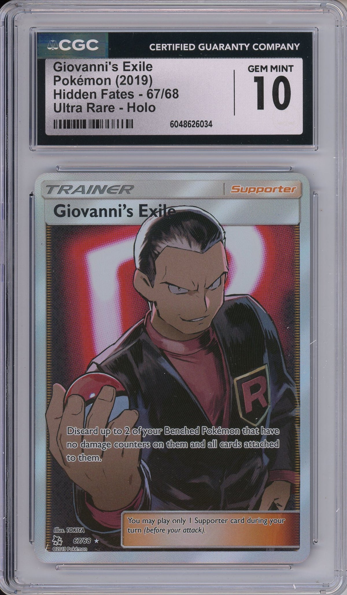 Pokemon Graded: Giovanni's Exile CGC 10