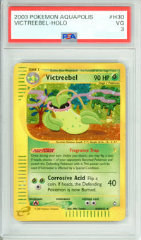Pokemon Graded: Victreebel H30/H32 Aquapolis (2003) Holo PSA 3
