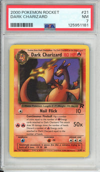 Pokemon Graded: Dark Charizard 21/82 Team Rocket (2000) PSA 7