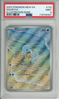 Pokemon Graded: Squirtle 270/265 Scarlet & Violet 151 (2023) IR PSA 9