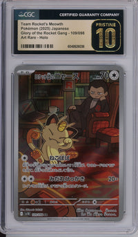 Pokemon Graded: Team Rocket's Meowth CGC Prist. 10