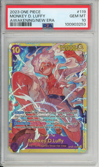 One Piece Graded: Monkey D. Luffy OP06-119 Awakening/New Era PSA 10