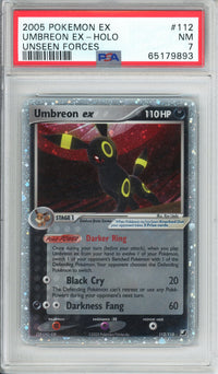 Pokemon Graded: Umbreon ex 112/115 EX Unseen Forces (2005) Holo PSA 7