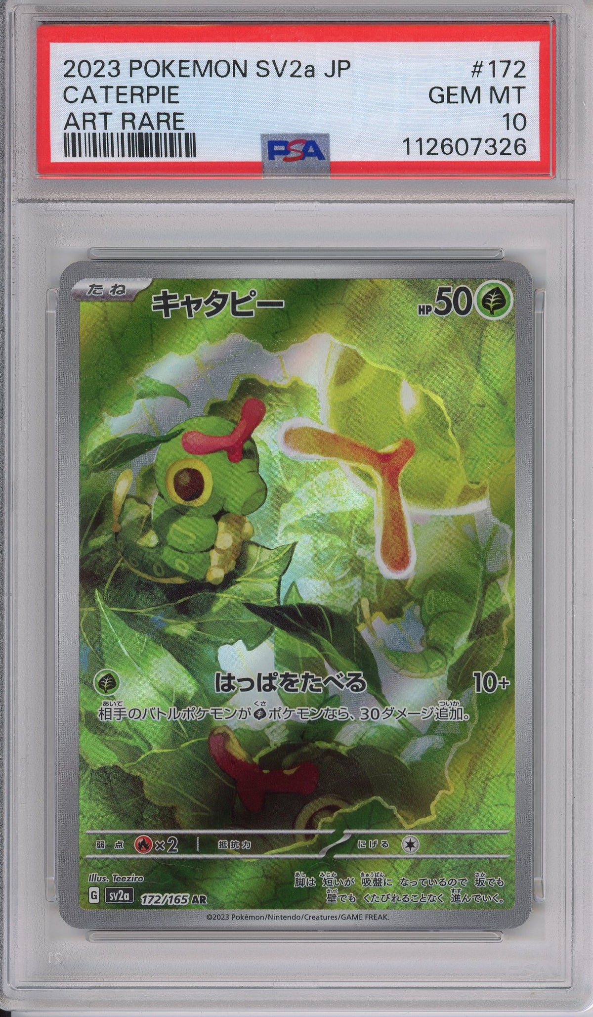Pokemon Graded: JP Caterpie PSA 10