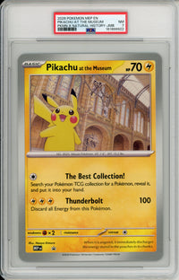 Pokemon Graded: Pikachu at the Museum Natural History Jumbo Promo PSA 7