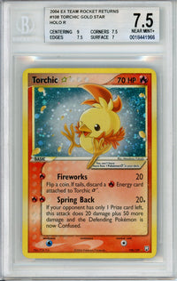 Pokemon Graded: Torchic Gold Star 108/109 EX Team Rocket Returns (2004 Double Infinity Gaming Pokemon Graded: Torchic Gold Star 108/109 EX Team Rocket Returns (2004 Double Infinity Gaming