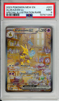 Pokemon Graded: Alakazam ex 201/165 Scarlet & Violet 151 (2023) SIR Holo PSA 9