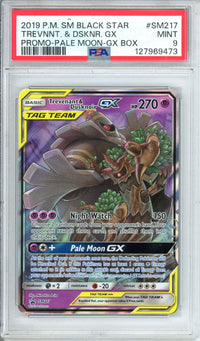Pokemon Graded: Trevenant & Dusknoir GX #SM217 Moon-GX Box Promo (2019) Holo PSA 9