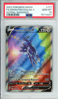 Pokemon Graded: Origin Forme Dialga V 177/189 Astral Radiance (2022) Holo PSA 10