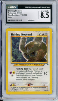 Pokemon Graded: Shining Noctowl 110/105 Neo Destiny (2002) CGC 8.5