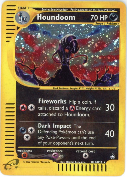 Pokemon Single: Houndoom H11/H32